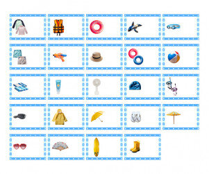 여름 용품 가게 이름표(문구없음)