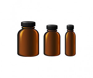 약병 (갈색)