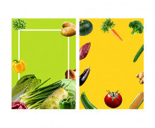 채소가게 광고 포스터(문구없음)