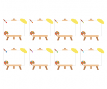 [개별도안] 우리들의 솜씨자랑 이젤 가랜드