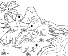 [색칠용] 공룡 색칠하기