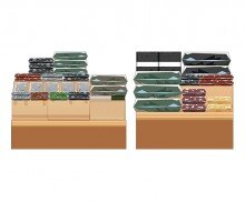 건어물 가게 선반