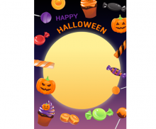 할로윈 달 배경