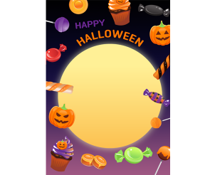 할로윈 달 배경