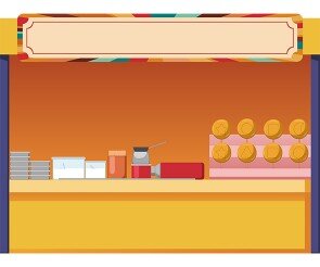 달고나 가게 배경(문구없음)