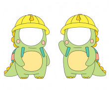 공룡 합성이미지 (2인용)