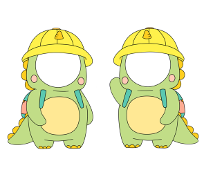 공룡 합성이미지 (2인용)