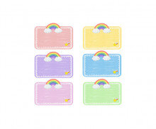 무지개 구름 이름표