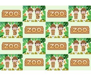 동물원 ZOO 포토월 만들기2
