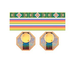 보름달 창호 띠지 라벨2