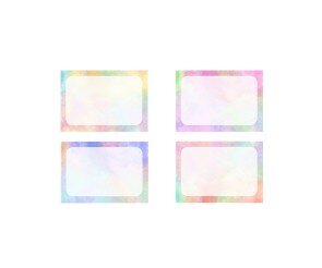 사각 이름표(파스텔)