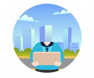 택배기사 합성 라벨