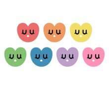 표정 있는 하트