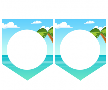 [개별도안] 즐거운 물놀이 가랜드