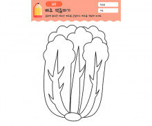 배추 색칠하기