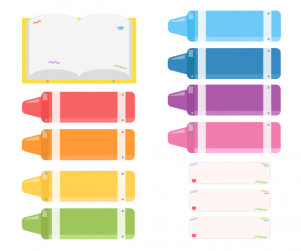 오늘일과표(크레파스)(문구없음)