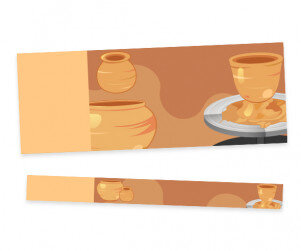 흙 전시회 입장권(문구없음)