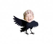 까마귀 합성이미지