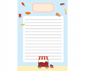 분식 가게 배경