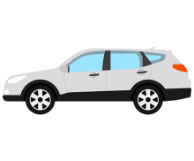 SUV 흰색 자동차