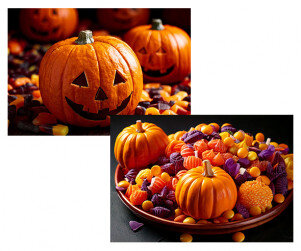 할로윈 사탕 배경