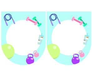 [개별도안] 헬스장 놀이 가랜드