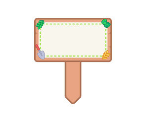 푯말 화분 이름표