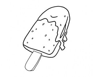 [색칠용] 막대 아이스크림