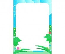 비 오는 날 테두리