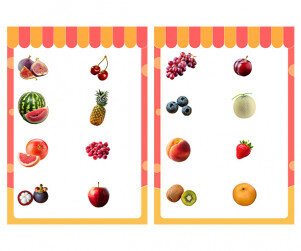 과일가게 메뉴판(문구없음)