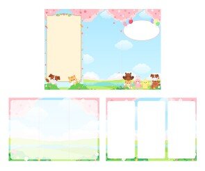 동물 숲속 팜플렛