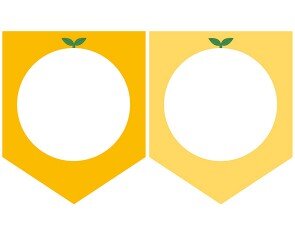 [개별도안] 귤 카페 놀이 가랜드