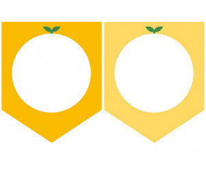 [개별도안] 귤 카페 놀이 가랜드