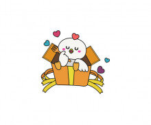 선물 상자 속 닭