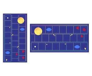 달님 제 소원을 들어주세요 원고지 레터링(문구없음)