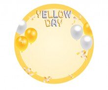 옐로우데이 풍선 라벨