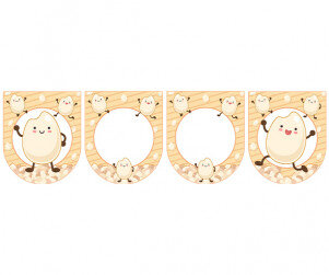 [개별도안] 쌀 튀밥 놀이 가랜드