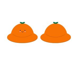 감귤 벙거지 모자