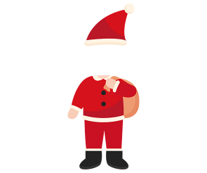 산타 요정 합성이미지