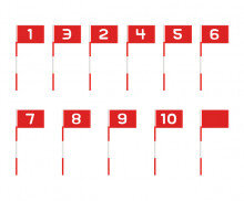 사각 깃발(빨강)