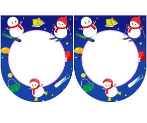 [개별도안] 신나는 겨울놀이 가랜드