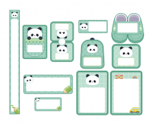 이름표 모음(판다)