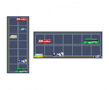 도움을 주는 교통기관 원고지 레터링(문구없음)
