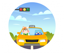 운전 면허 자동차 합성 라벨