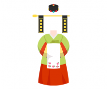 전통혼례 신부 합성이미지