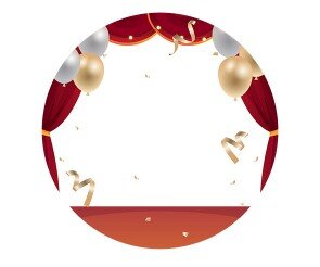 졸업식 무대 라벨