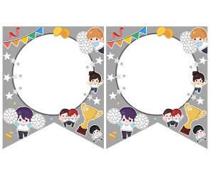 [개별도안] 백팀 모여라 가랜드