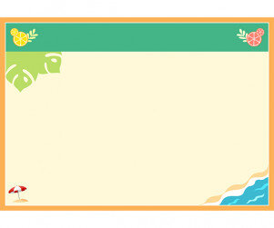 여름 음식 가게 대형 메뉴판(기본)