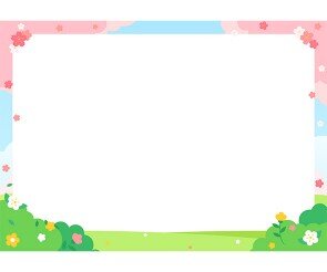 숲속 테두리(가로)