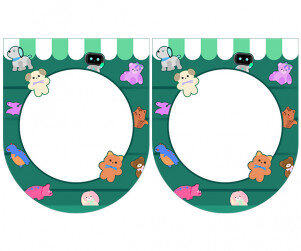 [개별도안] 인형 쓰러뜨리기 가랜드